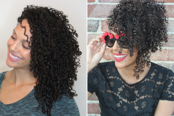 An image of low tension hairstyles on curly hair