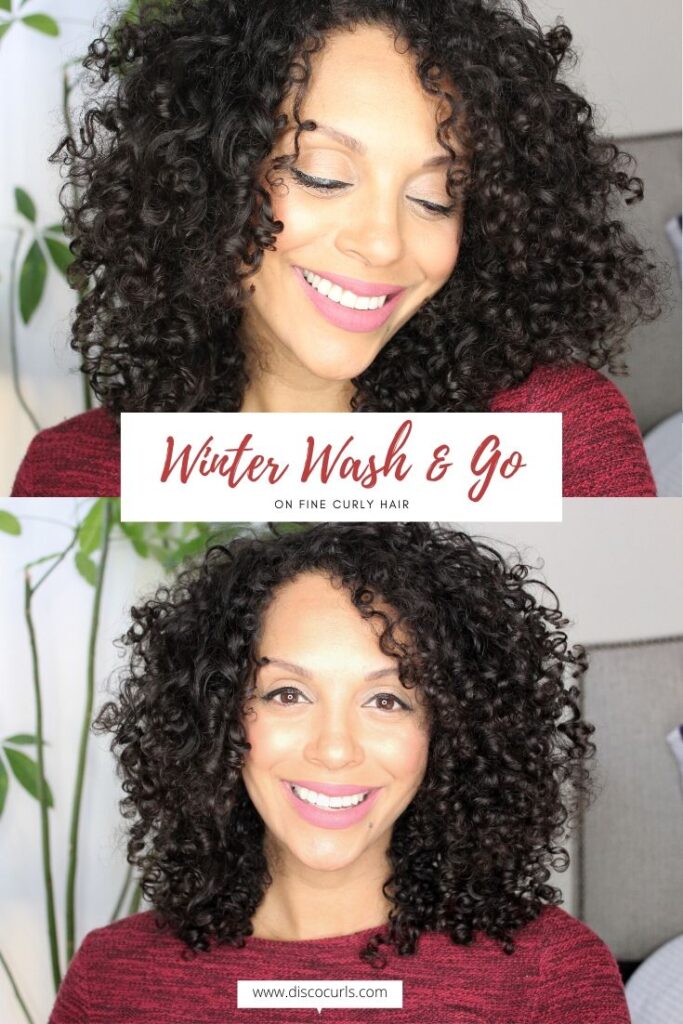 winter wash and go on fine curly hair