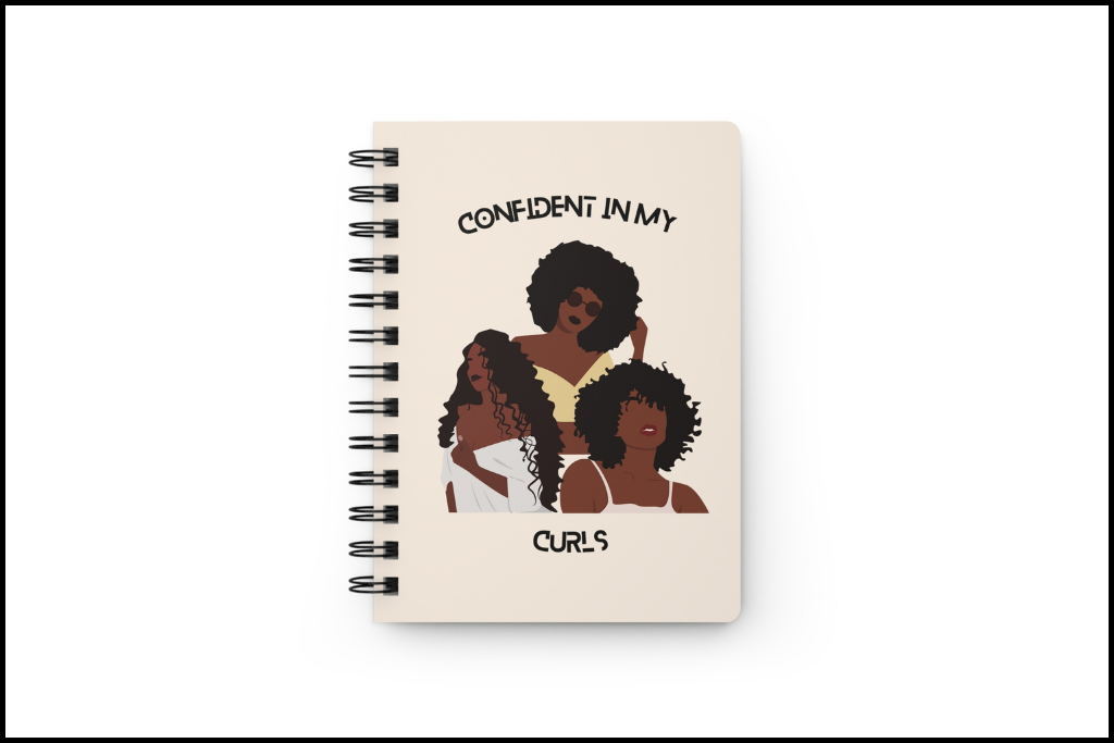 CONFIDENT IN MY CURLS SPIRAL-BOUND JOURNAL