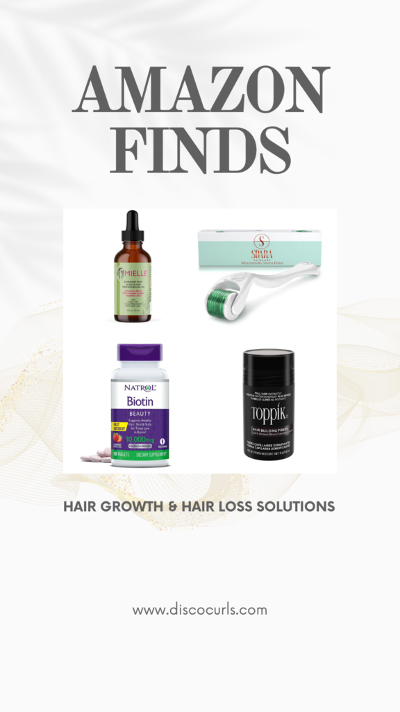 hair growth and hair loss solutions found on amazon